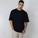 Camiseta masculina oversized streetwear - 100% algodão (Básica)